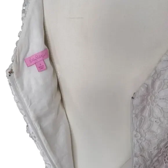 Lilly Pulitzer Shayna Floral Lace Dress - Size 4 - Picture 5 of 6